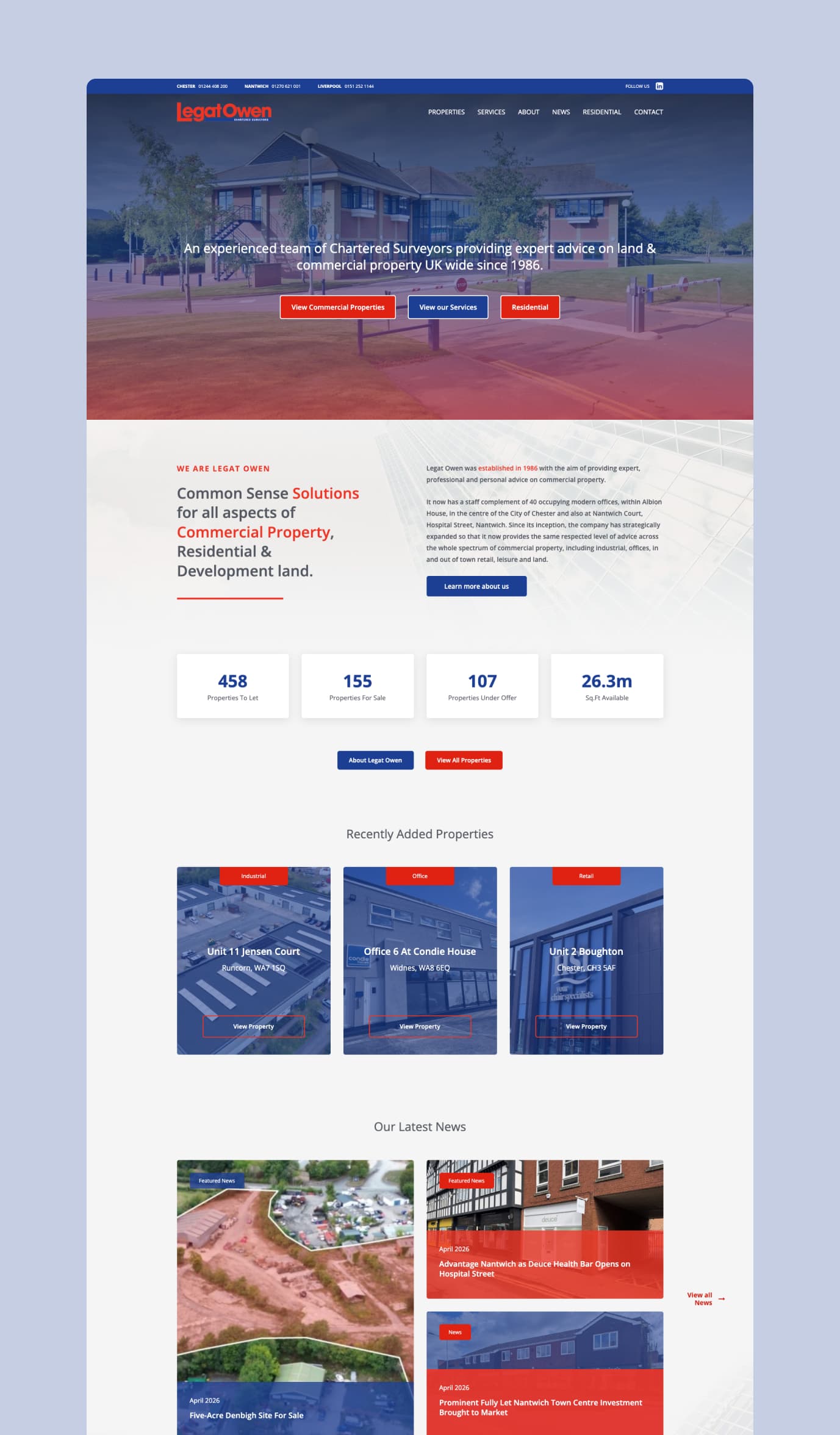 Legat Owen website