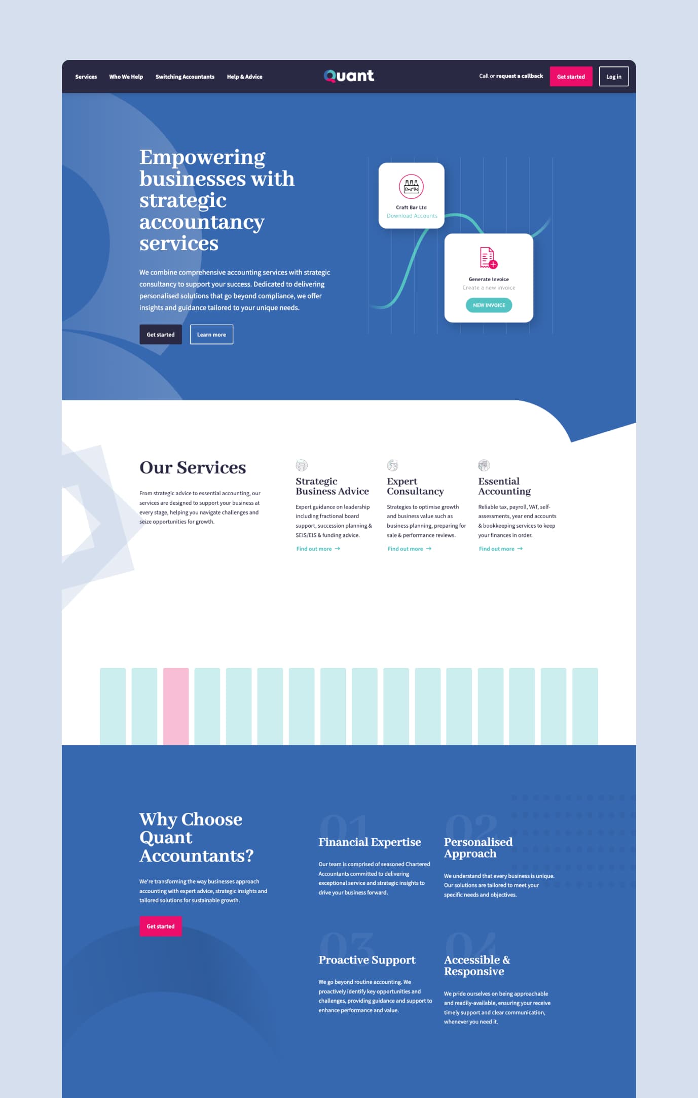 Quant Accountants website