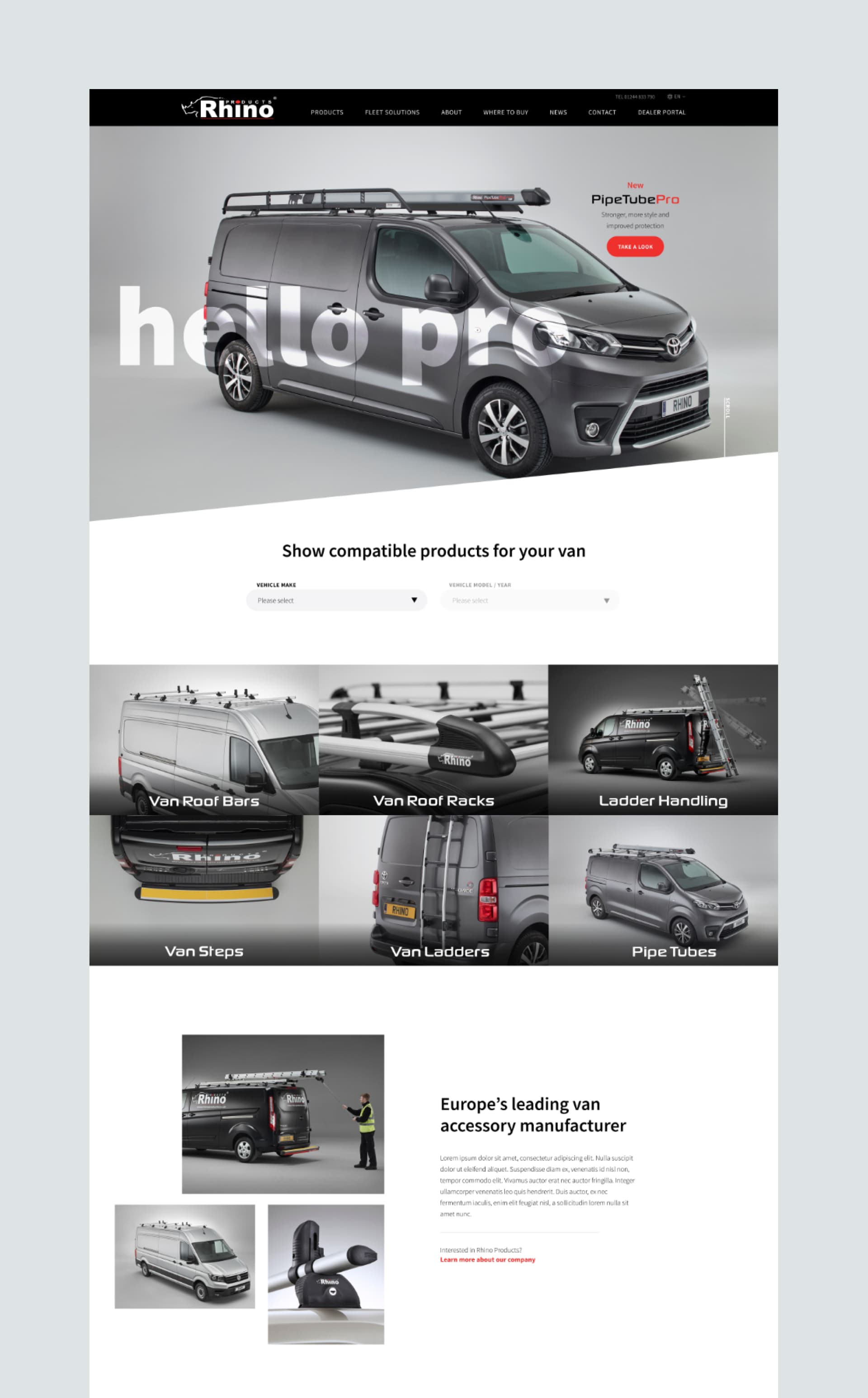 Rhino Products website