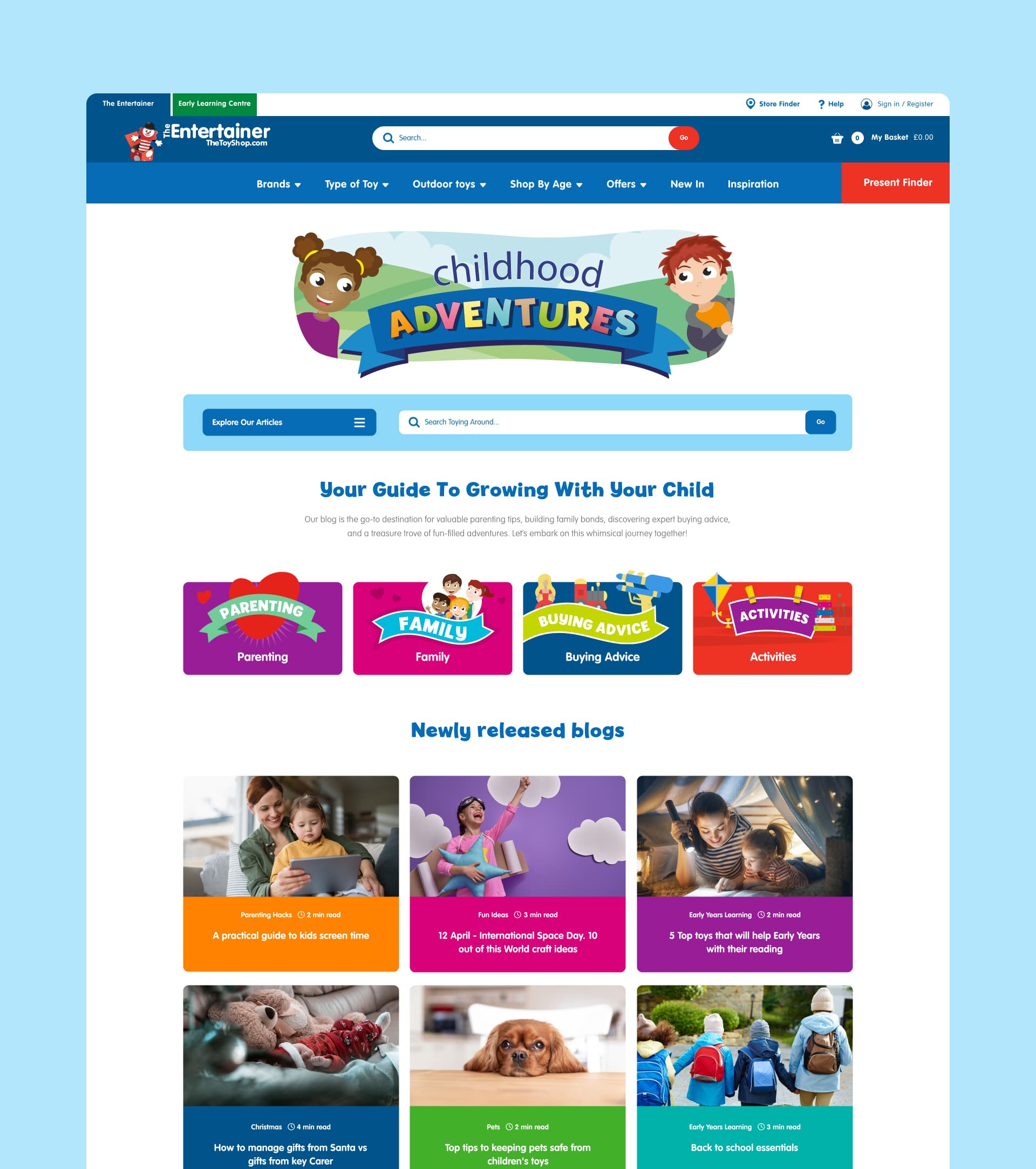 The Entertainer website